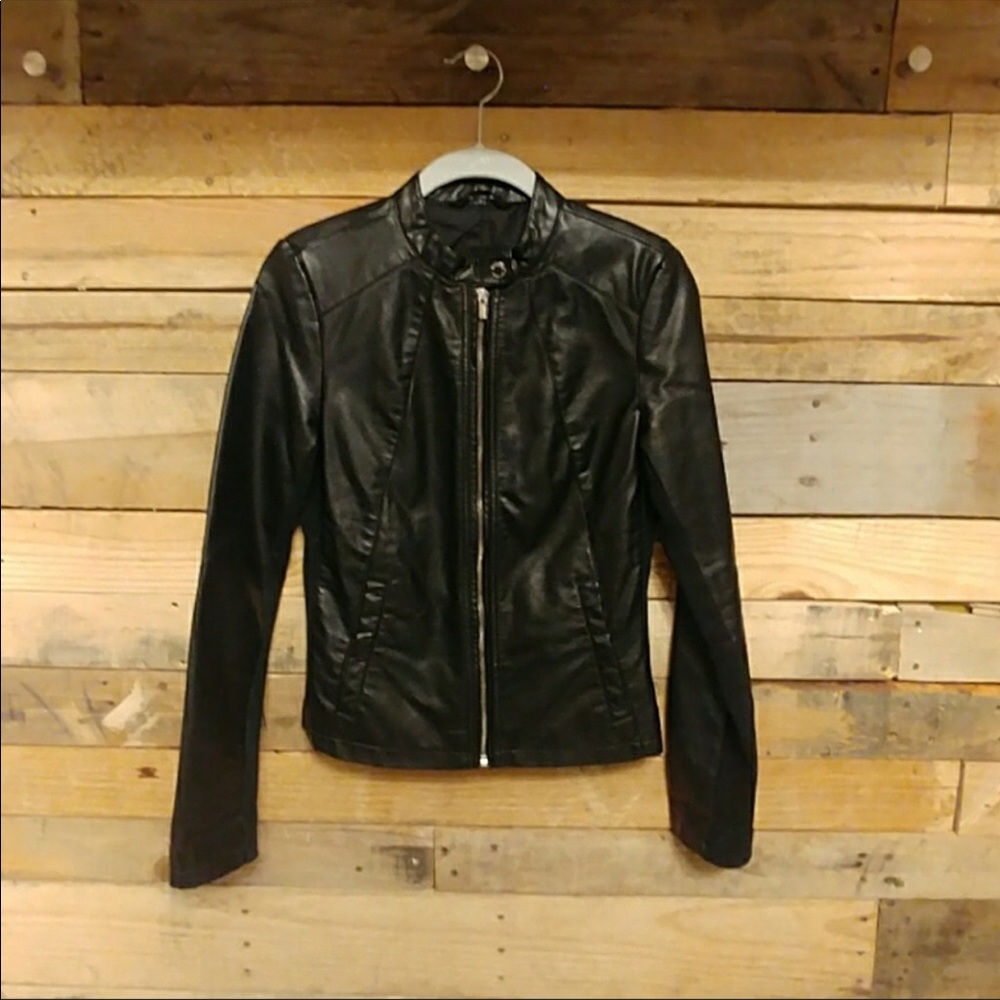 Express Faux Leather Jacket XS